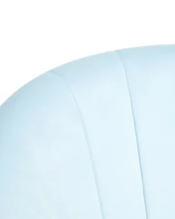 Sedia da scrivania CHEERFUL Velluto Azzurro
