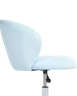 Sedia da scrivania CHEERFUL Velluto Azzurro
