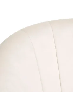 Sedia da scrivania CHEERFUL Velluto Bianco sporco