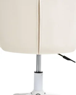 Sedia da scrivania CHEERFUL Velluto Bianco sporco