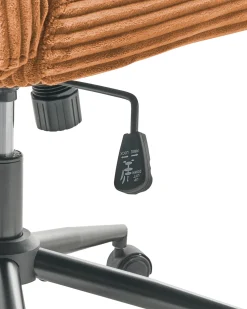 Sedia da scrivania GEDDES Velluto a coste Marrone dorato