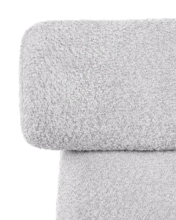 Sedia da scrivania GRANBY Bouclé Grigio chiaro
