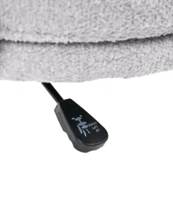 Sedia da scrivania GRANBY Bouclé Grigio chiaro