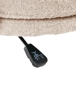 Sedia da scrivania GRANBY Bouclé Beige chiaro