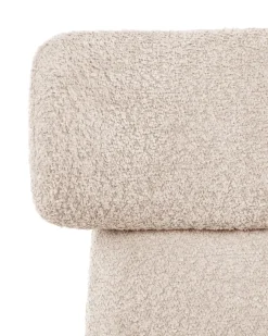 Sedia da scrivania GRANBY Bouclé Beige chiaro