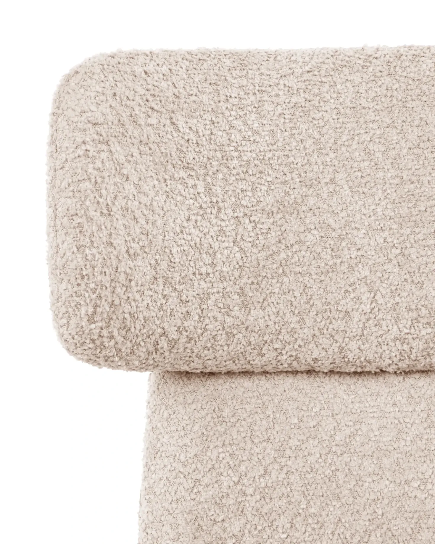 Sedia da scrivania GRANBY Bouclé Beige chiaro