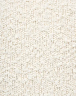 Sedia da scrivania GUNNISON Bouclé Bianco sporco