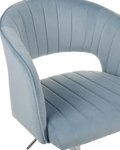 Sedia da scrivania KATONAH Velluto Azzurro