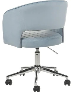 Sedia da scrivania KATONAH Velluto Azzurro