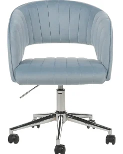 Sedia da scrivania KATONAH Velluto Azzurro