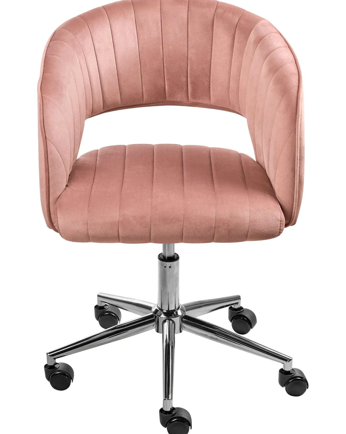 Sedia da scrivania KATONAH Velluto Rosa