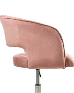 Sedia da scrivania KATONAH Velluto Rosa