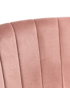 Sedia da scrivania KATONAH Velluto Rosa