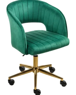 Sedia da scrivania KATONAH Velluto Verde