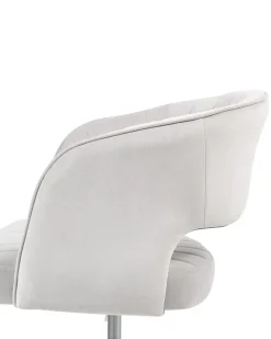 Sedia da scrivania KATONAH Velluto Grigio chiaro