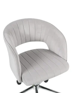 Sedia da scrivania KATONAH Velluto Grigio chiaro