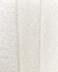 Sedia da scrivania KATONAH Bouclé Bianco sporco