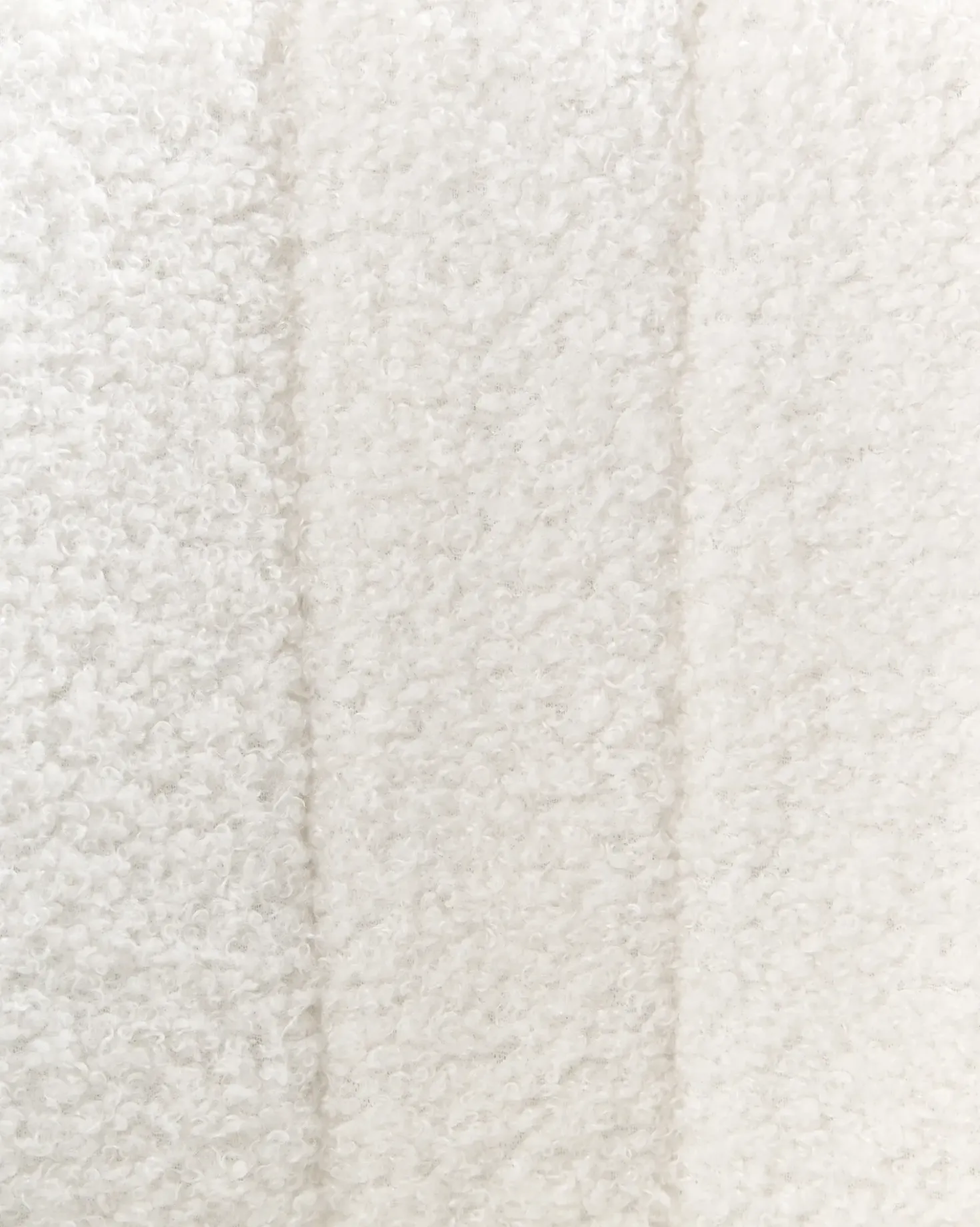 Sedia da scrivania KATONAH Bouclé Bianco sporco