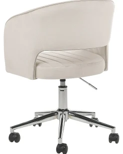 Sedia da scrivania KATONAH Velluto Beige chiaro