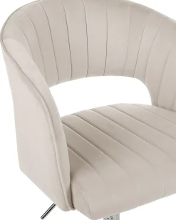 Sedia da scrivania KATONAH Velluto Beige chiaro