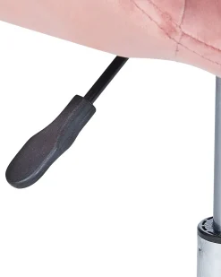 Sedia da scrivania LABELLE Velluto Rosa