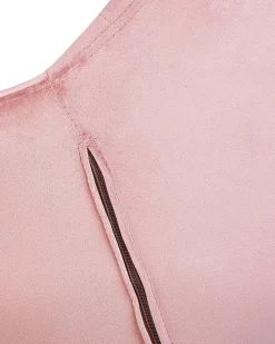 Sedia da scrivania LABELLE Velluto Rosa