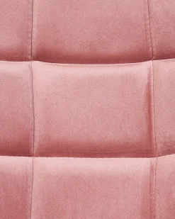 Sedia da scrivania LABELLE Velluto Rosa