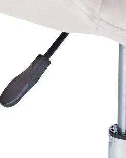 Sedia da scrivania LABELLE Velluto Grigio