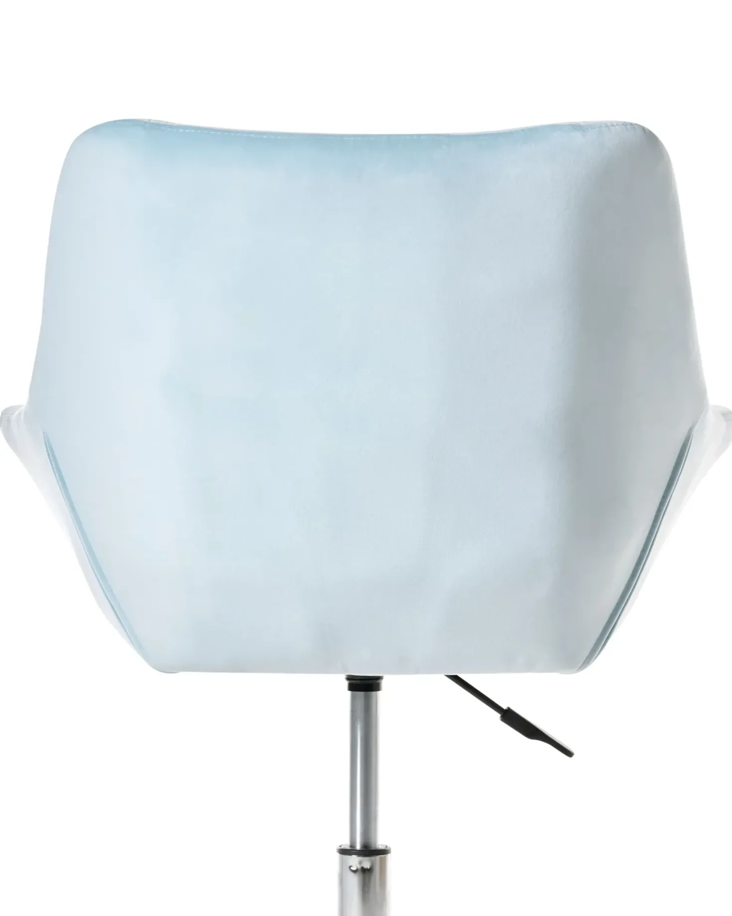 Sedia da scrivania LABELLE Velluto Azzurro