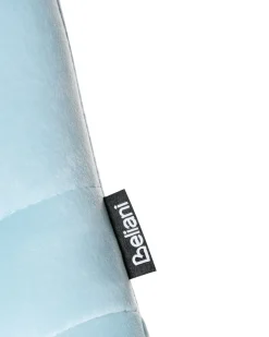 Sedia da scrivania LABELLE Velluto Azzurro