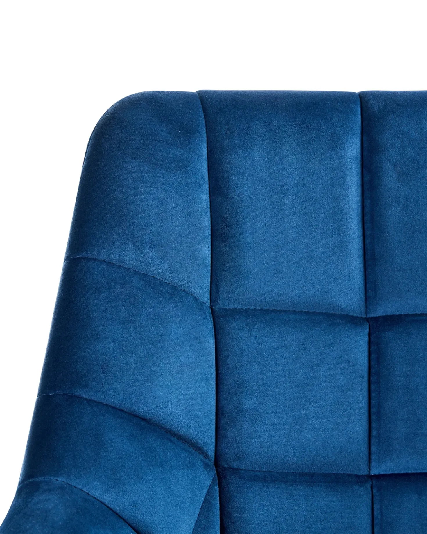 Sedia da scrivania LABELLE Velluto Blu marino