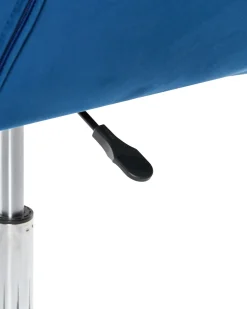 Sedia da scrivania LABELLE Velluto Blu marino