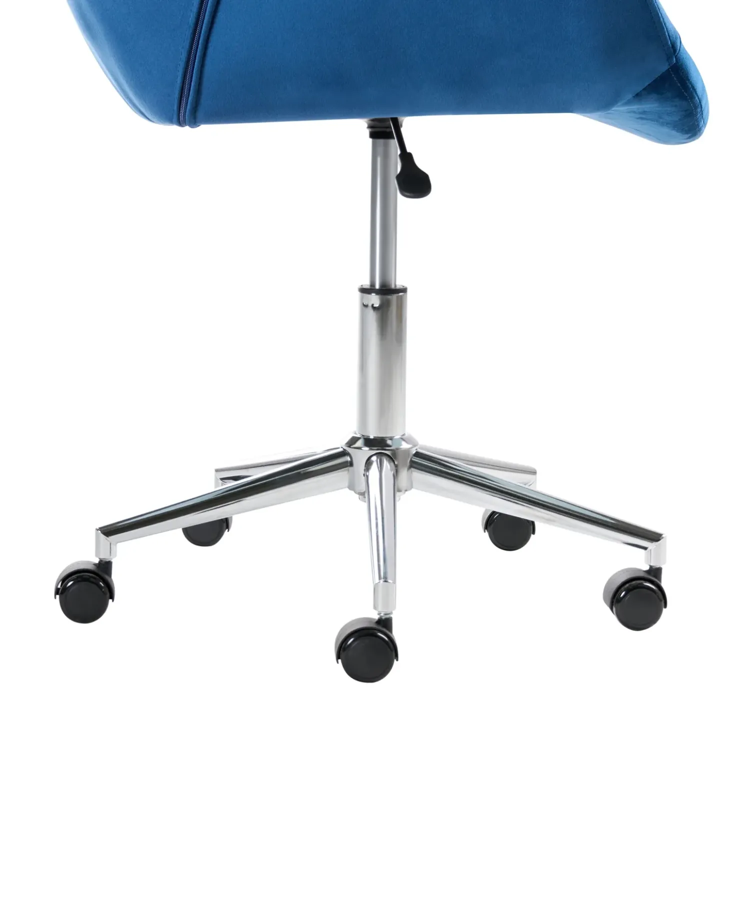 Sedia da scrivania LABELLE Velluto Blu marino