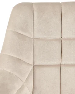 Sedia da scrivania LABELLE Velluto Beige
