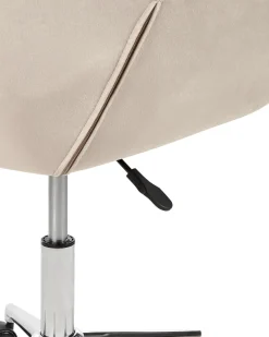 Sedia da scrivania LABELLE Velluto Beige