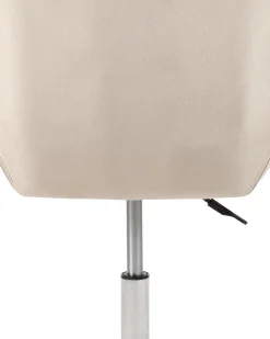 Sedia da scrivania LABELLE Velluto Beige