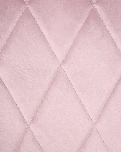 Sedia da scrivania LELORIA Velluto Rosa pastello