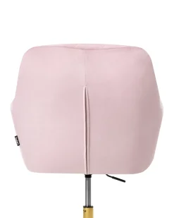 Sedia da scrivania LELORIA Velluto Rosa pastello