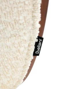 Sedia da scrivania LOMPOC Bouclé Bianco sporco