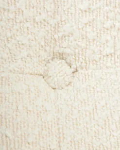 Sedia da scrivania LOMPOC Bouclé Bianco sporco