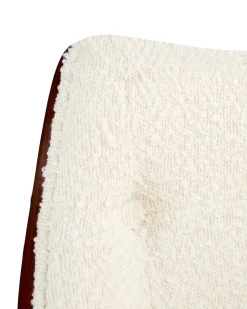 Sedia da scrivania LOMPOC Bouclé Bianco sporco
