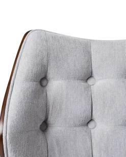 Sedia da scrivania LOMPOC Lino sintetico Grigio