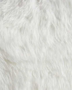 Sedia da scrivania MARGATE Finta pelliccia Bianco
