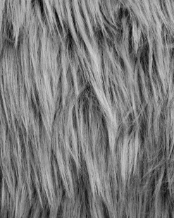 Sedia da scrivania MARGATE Finta pelliccia Grigio