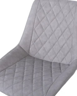 Sedia da scrivania MARIBEL Pelle sintetica Grigio chiaro