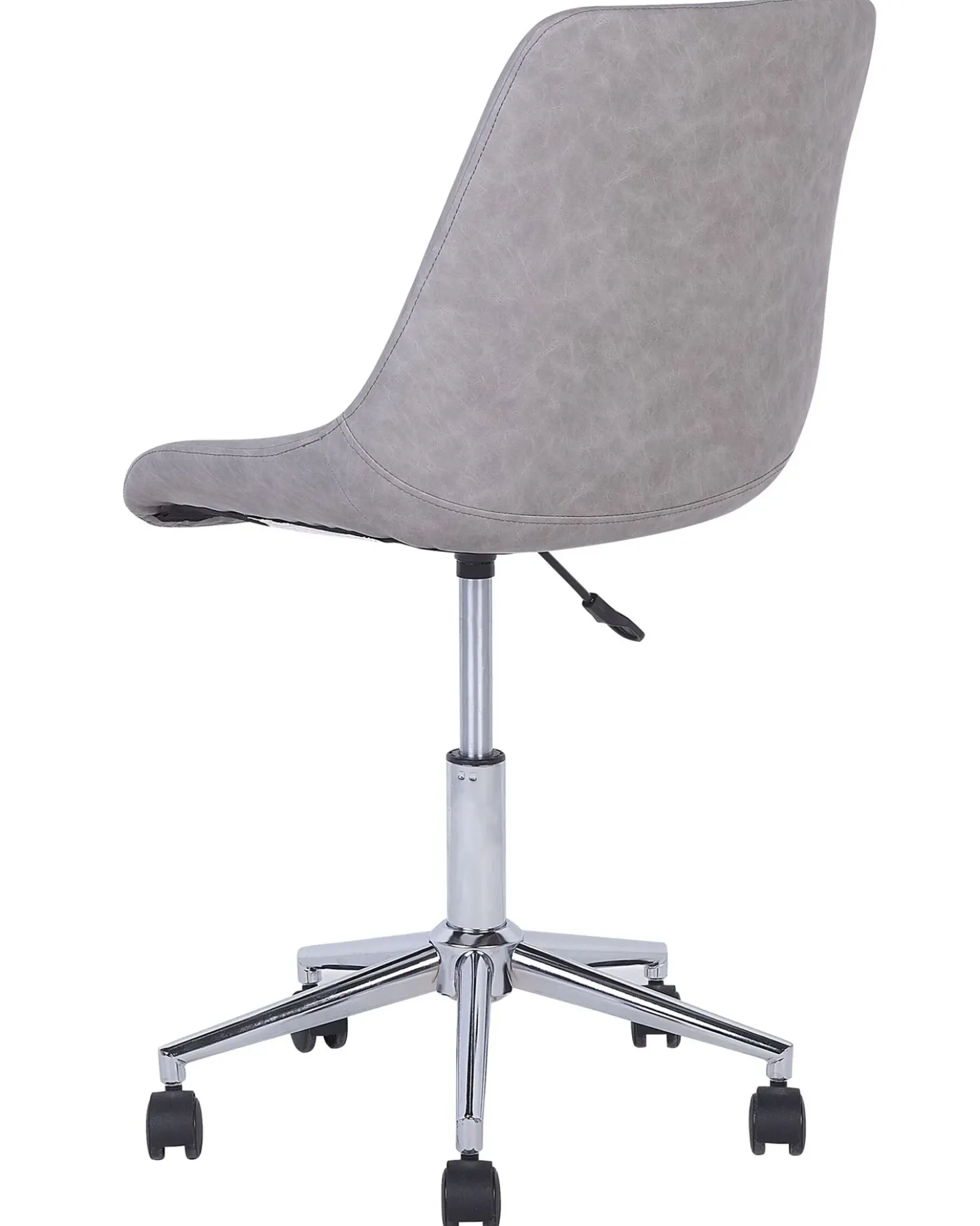 Sedia da scrivania MARIBEL Pelle sintetica Grigio chiaro