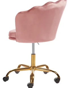 Sedia da scrivania MONTICELLO Velluto Rosa