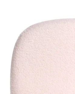 Sedia da scrivania MORAGA Bouclé Rosa pastello