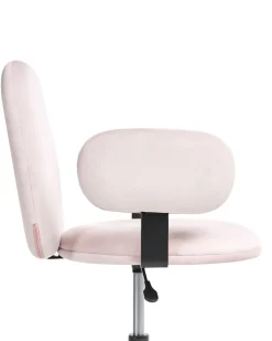 Sedia da scrivania MORAGA Velluto Rosa pastello