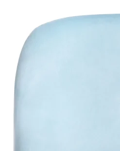 Sedia da scrivania MORAGA Velluto Azzurro